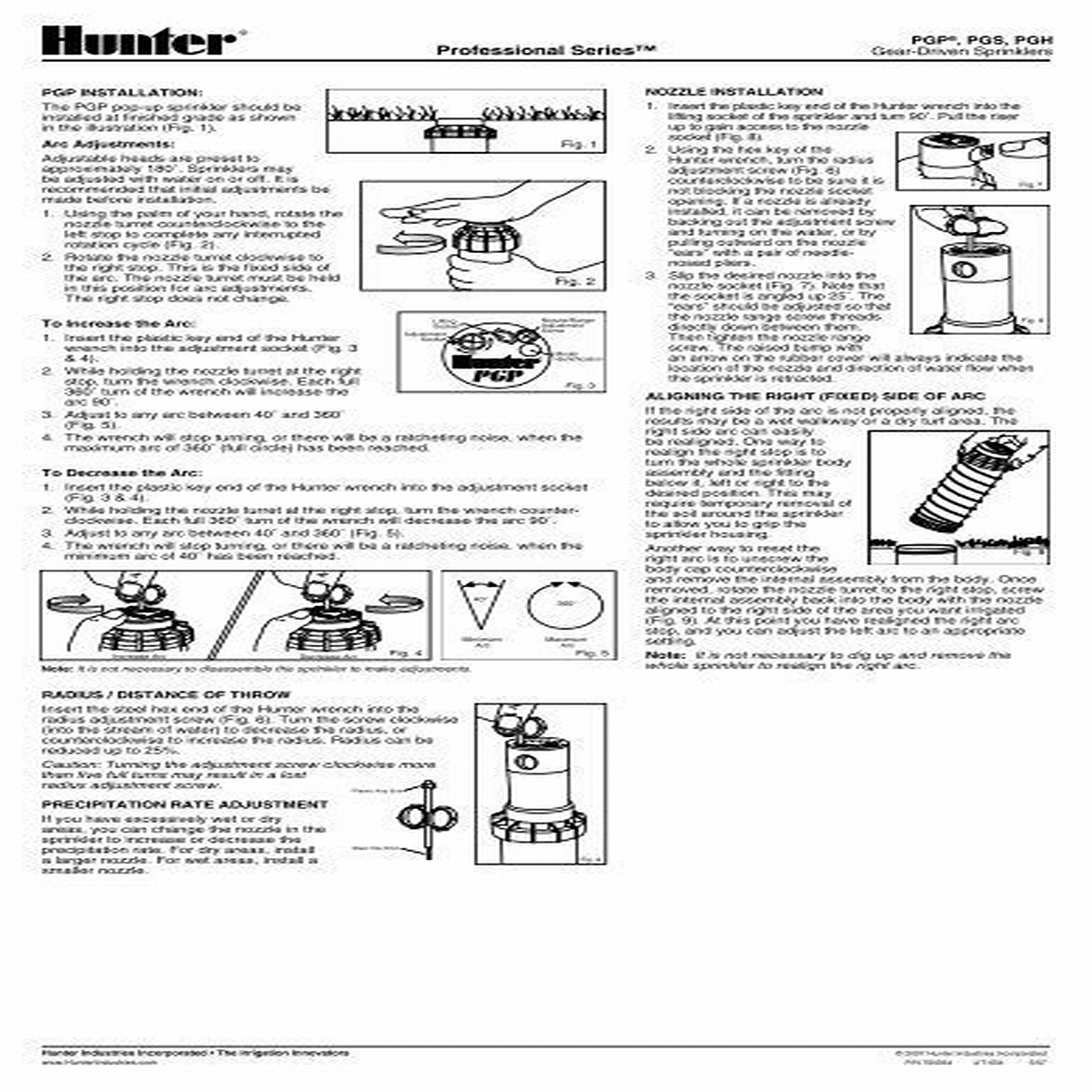 2024 Hunter sprinkler adjustment instructions 1 (MPTOOL) - uwhc.online